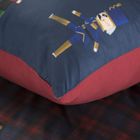 Eurofirany, komplet pościeli świątecznej, Peter03, 160-200 cm, granatowy