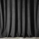 Eurofirany, Melanie, zasłona zaciemniająca gotowa, na taśmie 140-270 cm, czarny