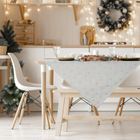 Eurofirany, obrus flash, 85-85 cm, kremowy