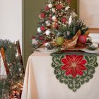 Eurofirany, obrus świąteczny, 35-180 cm, zielony