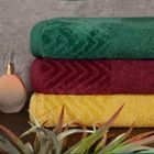 Eurofirany, ręcznik, Loren, 50-90 cm, bordowy