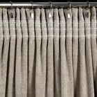 Eurofirany, zasłona gotowa, Nilo, na taśmie, 140-270 cm, ciemnobeżowy