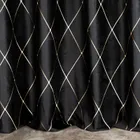 Eurofirany, zasłona zaciemniająca dekoracyjna, Pierre Cardin Margo, 140-250 cm, czarny