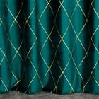 Eurofirany, zasłona zaciemniająca dekoracyjna, Pierre Cardin Margo, 140-250 cm, turkusowy