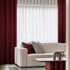 Eurofirany, zasłona zaciemniająca gotowa, Ada, 140-250 cm, bordowy
