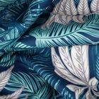 Eurofirany, zasłona zaciemniająca gotowa, Garden, na szelkach, 155-220 cm, turkusowy