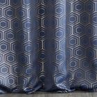 Eurofirany, zasłona zaciemniająca gotowa, Kaja, 135-250 cm, granatowy