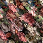 Eurofirany, zasłona zaciemniająca gotowa, na taśmie, Peonia, 140-270 cm, bordowy