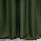 Eurofirany, zasłona zaciemniająca gotowa, Style, 140-250 cm, ciemnozielony