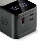 Everactive, powerbank z latarką, 27000mAh, 1xUSB, 2xUSB-C, 162,5W, QC4+, wyświetlacz LCD, czarny, EB-27Q