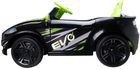 EVO, kabriolet, pojazd na akumulator, czarno-zielony
