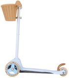 EVO, Mini Cruiser, 3-kołowa hulajnoga z koszyczkiem, błękitna