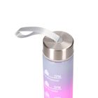 Extralink, bidon motywacyjny, zestaw 3w1, różowo-czarny, 2000 ml+900 ml+300 ml