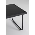 Extralink, Black Forest, zestaw mebli ogrodowych: 2 x krzesła + leżanka + stolik rozkładany, czarny