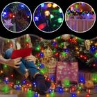 Extralink, lampki choinkowe, świąteczne, 10,5m, 100 LED, ciepłe, multikolor, na baterie