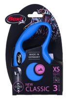 Flexi, New Classic, smycz, rozmiar XS, linka, 3 m, do 8 kg, niebieski