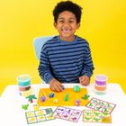 Floss & Rock, Clay & Play, Dinozaury, zestaw z gliną samoutwardzającą, 10 kolorów