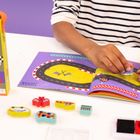 Floss & Rock, Samochody, zestaw kolorowych pieczątek i książeczka