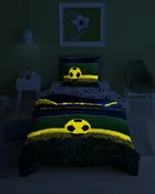 Fluo, komplet pościeli młodzieżowej, 160-200 cm + 70-80 cm, boisko