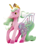 Galupy, Skrzydlate Jednorożce, brokatowa figurka z kryształkiem Swarovskiego, 1 szt.