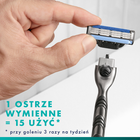 Gillette, Mach3, maszynka do golenia dla mężczyzn + ostrza wymienne, 11 szt.