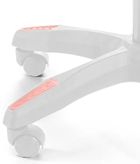 Gordon Trade, fotel gamingowy z podnóżkiem, regulowany, poduszka masująca, różowy-biały