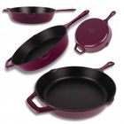 Hage, emaliowana patelnia żeliwna, fioletowa, 26 cm