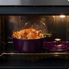 Hage, emaliowany garnek żeliwny, fioletowa, 24 cm, 4l