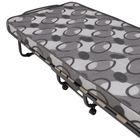 HaloFuture, łóżko gościnne, turystyczne, składane z materacem i kółkami, szary, 80-190 cm