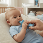 Haxe, Lulino, muzyczna szczoteczka i gryzak, niebieska