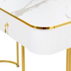 Hedo, Verdrid, toaletka kosmetyczna z lustrem LED, z krzesłem, biała, 100 cm