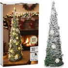 Home Styling Collection, choinka świecąca, zielona, stożek, 30 LED, 60 cm