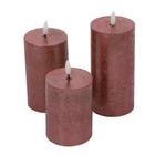 Home Styling Collection, dekoracyjne świece LED 7,5 cm, 3 szt.