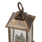 Home Styling Collection, dekoracyjny lampion świąteczny LED z wodą i brokatem, 23 cm