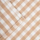 Homla, Abril, bieżnik, beżowy w kratkę z ozdobnym haftem, 40-160 cm