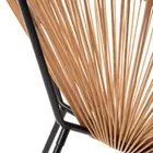 Homla, Acapulco Fiesta, fotel z okrągłej linki technorattan naturalny, 71-71-80 cm