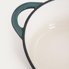 Homla, Andreas, garnek żeliwny, zielony owalny ombre, 4,5l