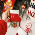 Homla, Bargos, kubek, skarpeta świąteczna czerwona, 0,45l