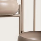 Homla, Buuble, kwietnik potrójny, beżowy, 36-25-60 cm