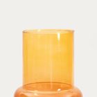 Homla, Circle, wazon, szklany miodowe ombre, 11-26 cm