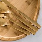 Homla, Fabro, zestaw sztućców, złotych, 24 szt.