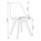 Homla, Fisco, krzesło plastikowe, czarne, 49-41-84 cm