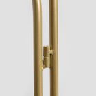 Homla, Floero, kwietnik, metalowy, złoty, 49-14-80 cm