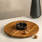 Homla, Fresca, deska do serwowania, z ceramiczną miseczką, 35-1.5 cm