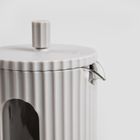 Homla, Genua, zaparzacz, ryflowany szary, 1l