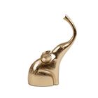 Homla, Girona, ozdoba stojąca słoń złoty, 18-8-25 cm
