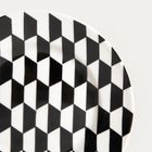 Homla, Lunya, filiżanka, ze spodkiem, czarno-białe wzorki, 0,2l