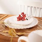 Homla, Melida, talerz obiadowy ze złotą obwódką, 27 cm