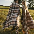 Homla, Melrose, koc puszysty w kratę, 150-200 cm