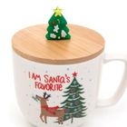 Homla, Moldy, kubek, z reniferem i ozdobną pokrywką, 0,3l